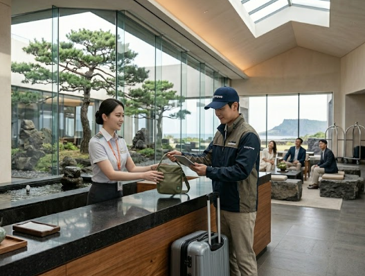 Jeju hotel luggage delivery service